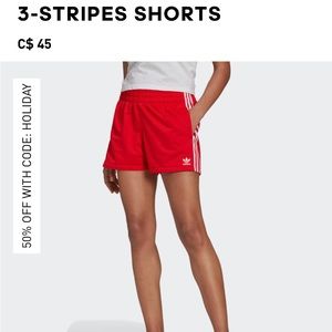 Adidas Black and White Athletic Shorts